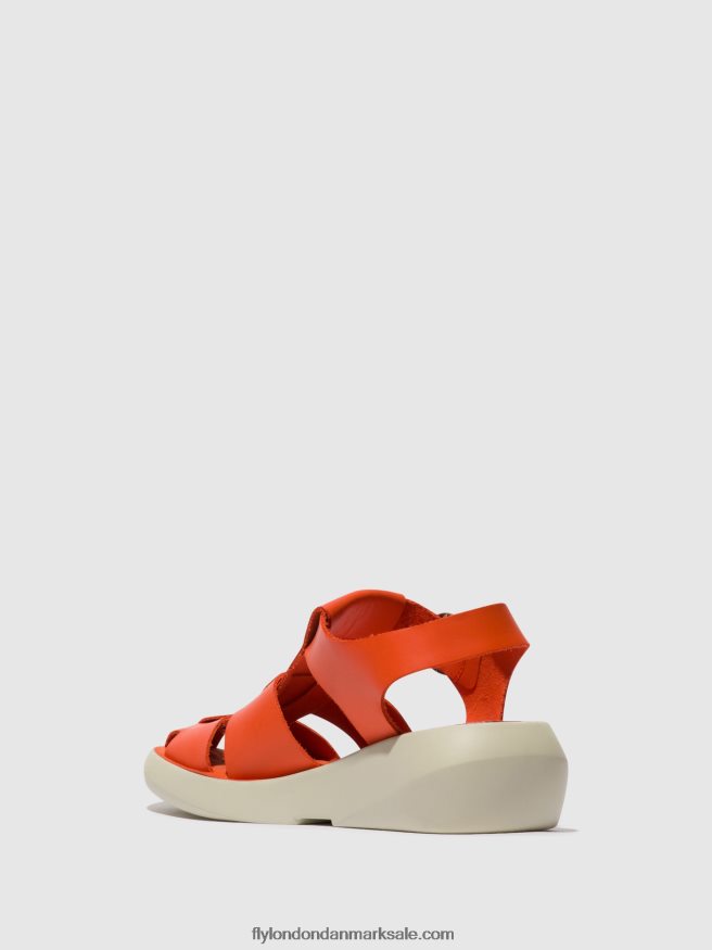 Fly London Kvinder sandaler med stropper bawe842 X84ZLZ428 koral