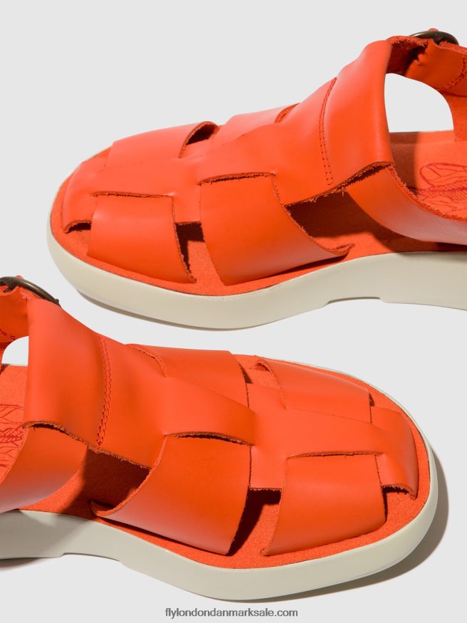 Fly London Kvinder sandaler med stropper bawe842 X84ZLZ428 koral