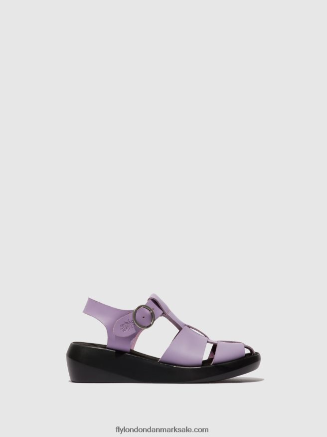 Fly London Kvinder sandaler med stropper bawe842 X84ZLZ429 violet