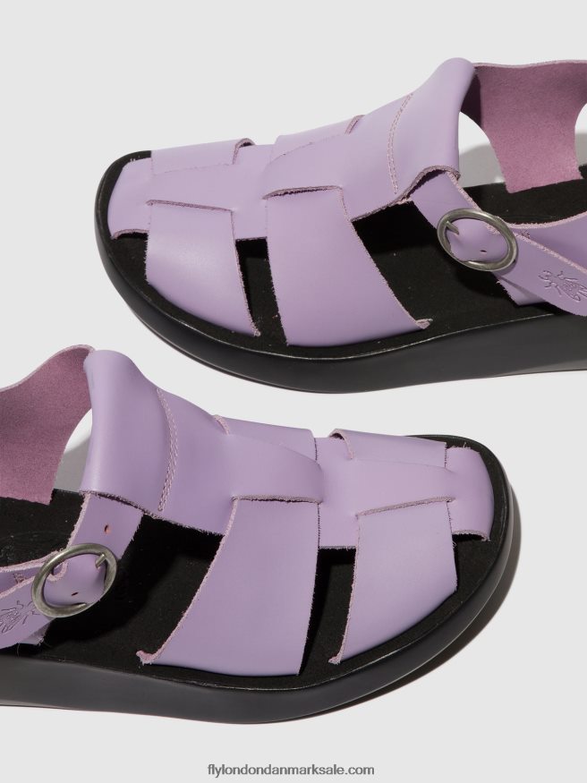 Fly London Kvinder sandaler med stropper bawe842 X84ZLZ429 violet