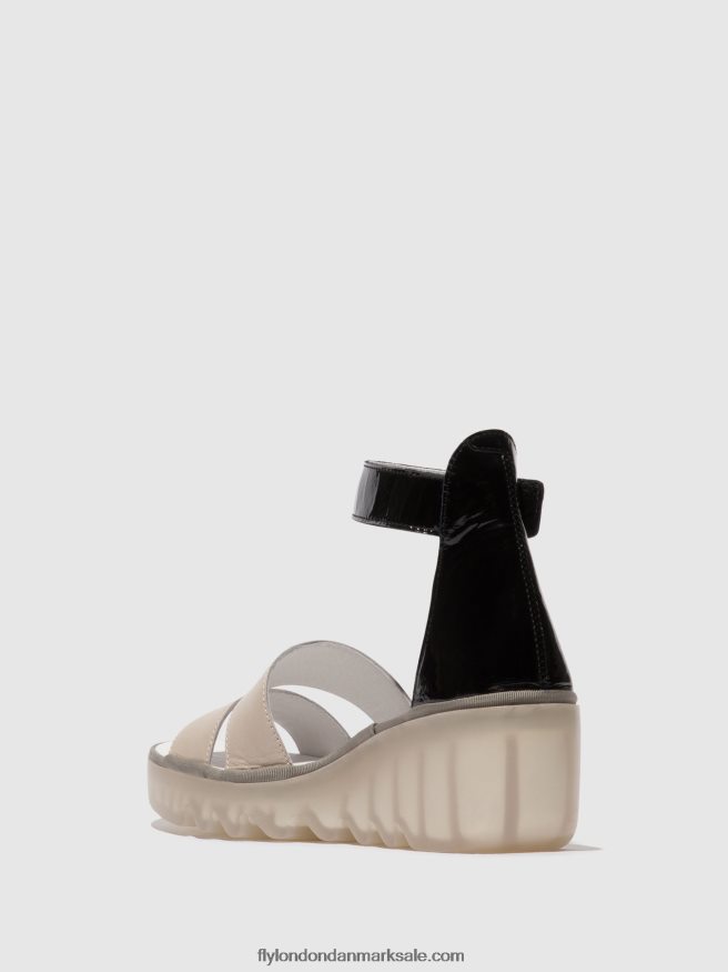 Fly London Kvinder sandaler med stropper bono290 X84ZLZ427 sky/sort