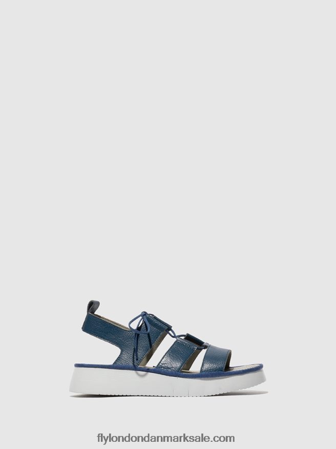Fly London Kvinder sandaler med stropper caio363 X84ZLZ571 blå