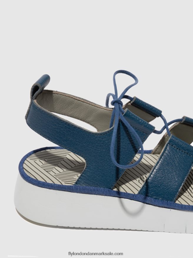 Fly London Kvinder sandaler med stropper caio363 X84ZLZ571 blå
