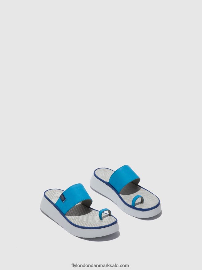 Fly London Kvinder sandaler med stropper chev316 X84ZLZ599 cupido azurblå