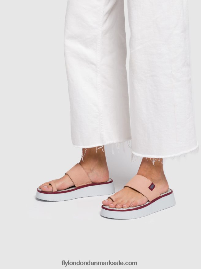 Fly London Kvinder sandaler med stropper chev316 X84ZLZ600 cupido nøgen pink