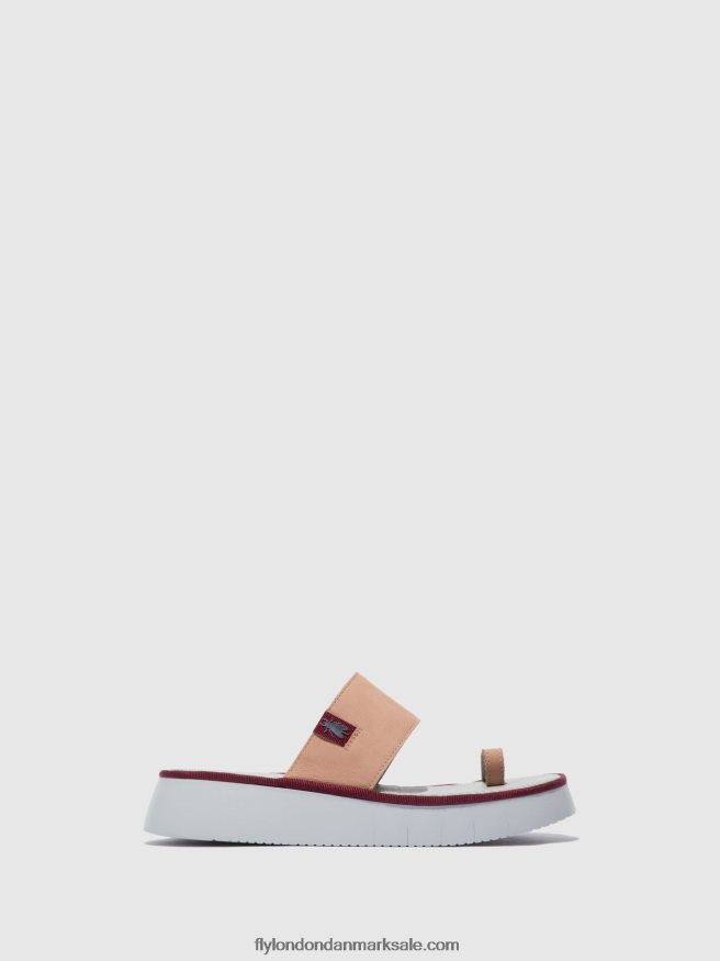 Fly London Kvinder sandaler med stropper chev316 X84ZLZ600 cupido nøgen pink