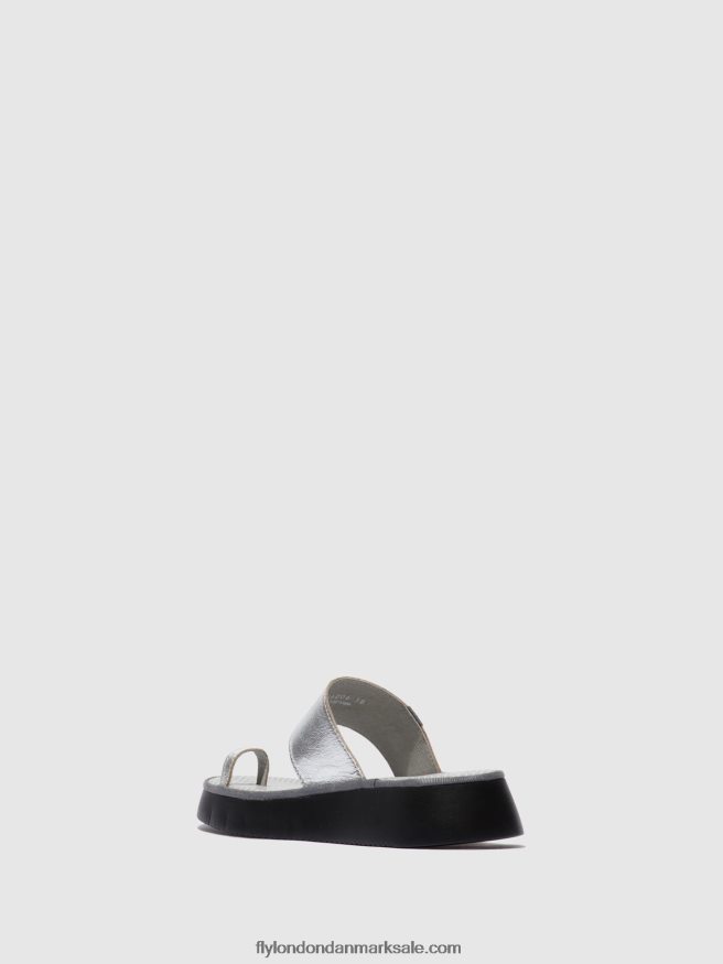 Fly London Kvinder sandaler med stropper chev316 X84ZLZ601 idra sølv