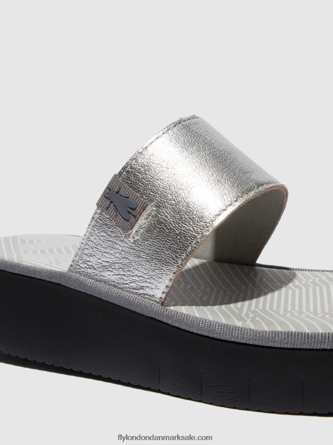 Fly London Kvinder sandaler med stropper chev316 X84ZLZ601 idra sølv