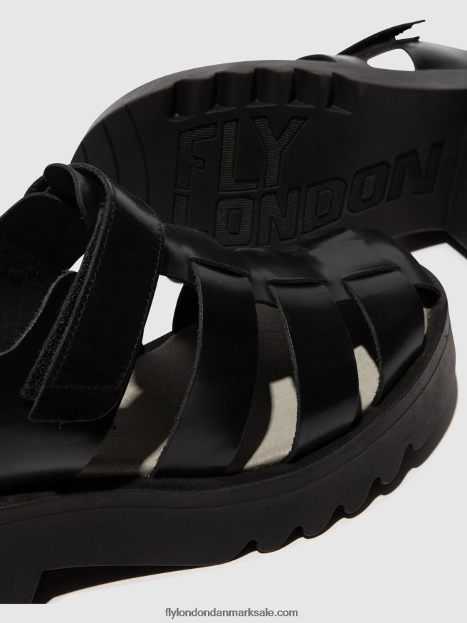 Fly London Kvinder sandaler med stropper maie850 X84ZLZ537 sort