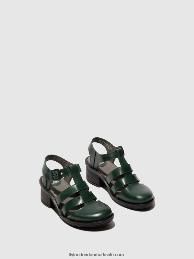 Fly London Kvinder sandaler med t-rem cahy195 X84ZLZ417 benzin