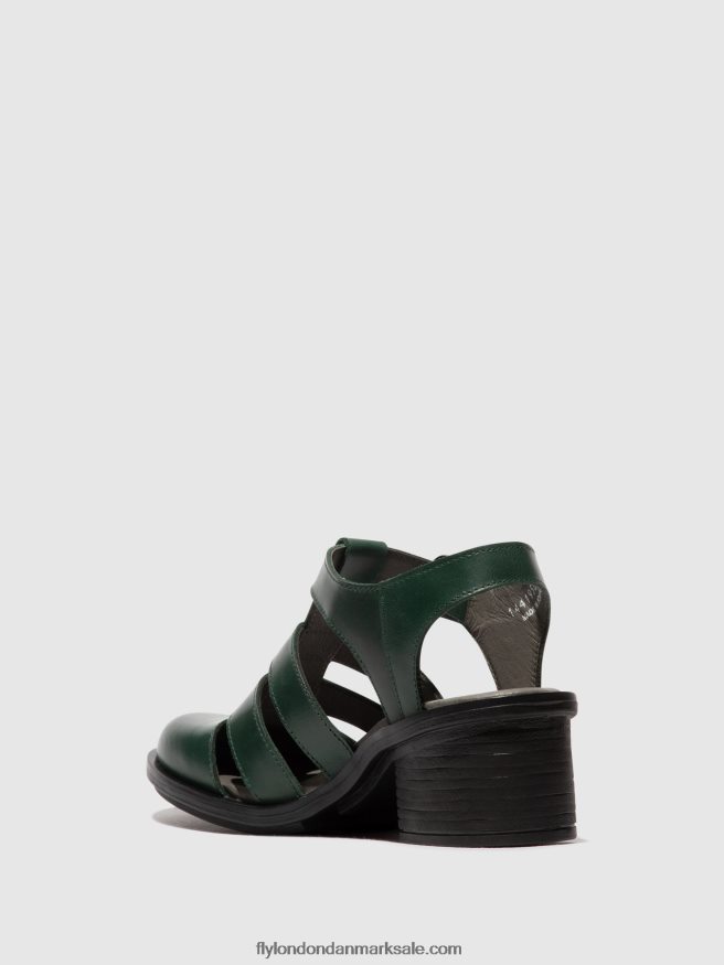 Fly London Kvinder sandaler med t-rem cahy195 X84ZLZ417 benzin