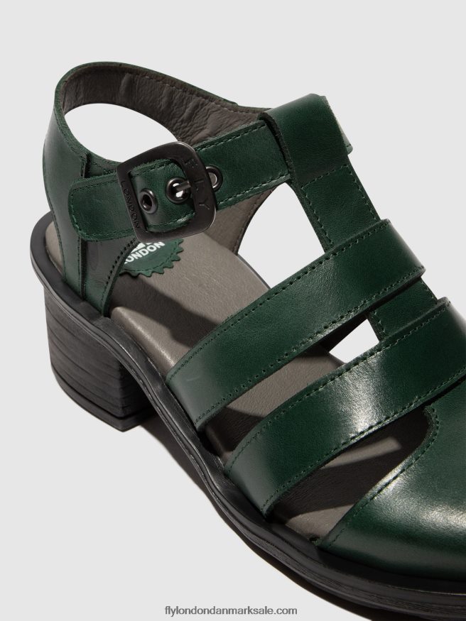 Fly London Kvinder sandaler med t-rem cahy195 X84ZLZ417 benzin
