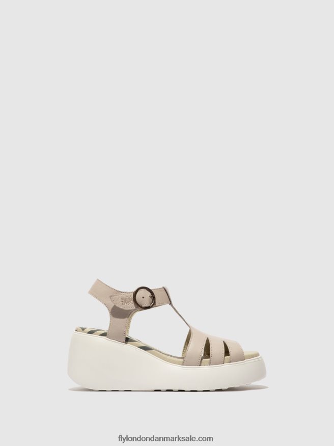 Fly London Kvinder sandaler med t-rem duma955 X84ZLZ414 Sky