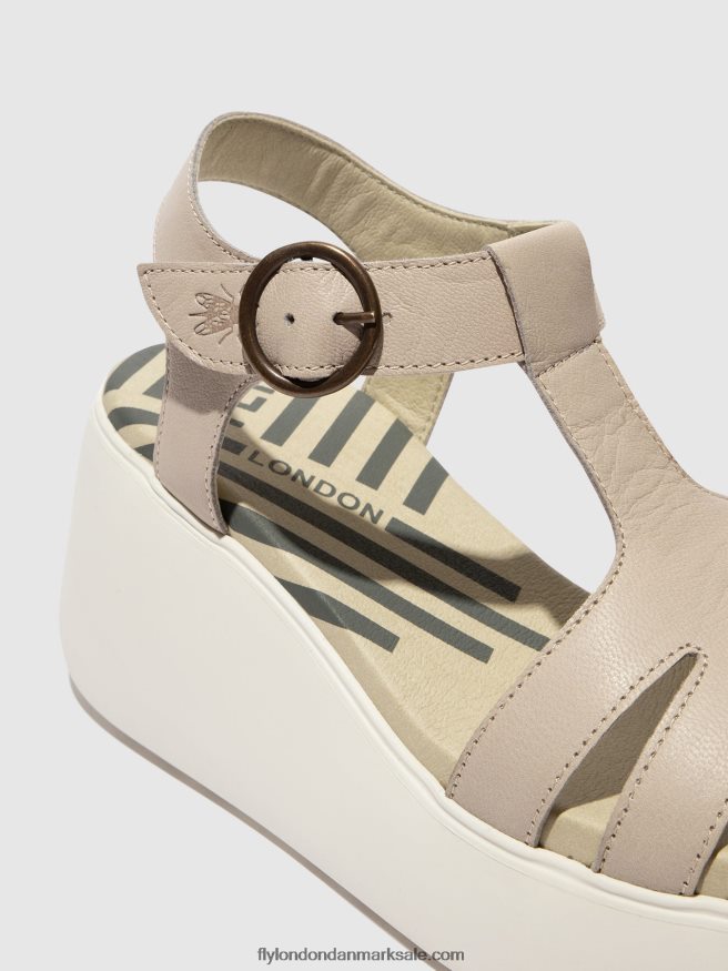Fly London Kvinder sandaler med t-rem duma955 X84ZLZ414 Sky