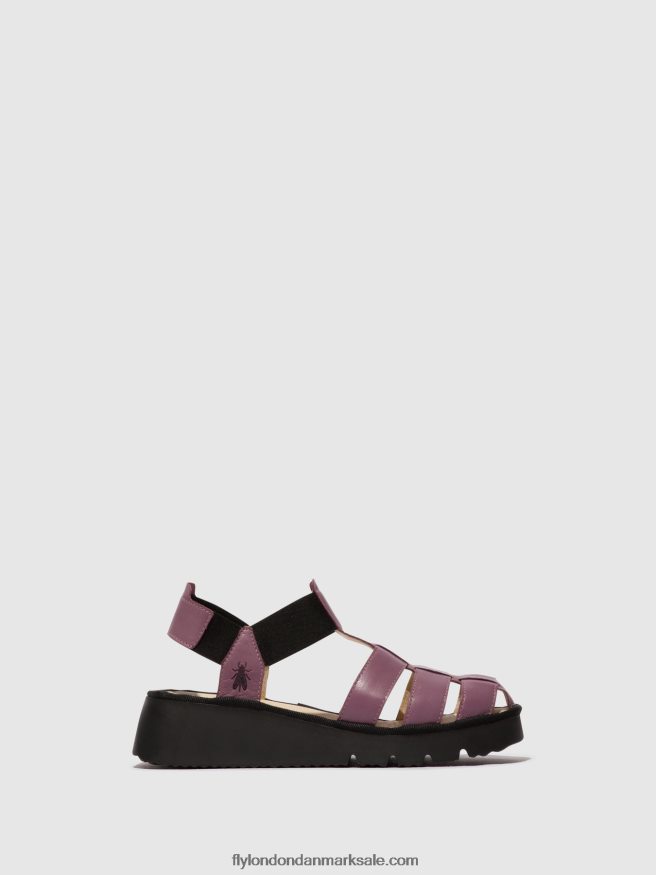Fly London Kvinder sandaler med t-rem pefi429 X84ZLZ406 violet