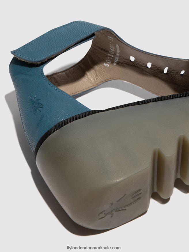 Fly London Kvinder sandaler med t-strop bezo306 X84ZLZ418 benzin