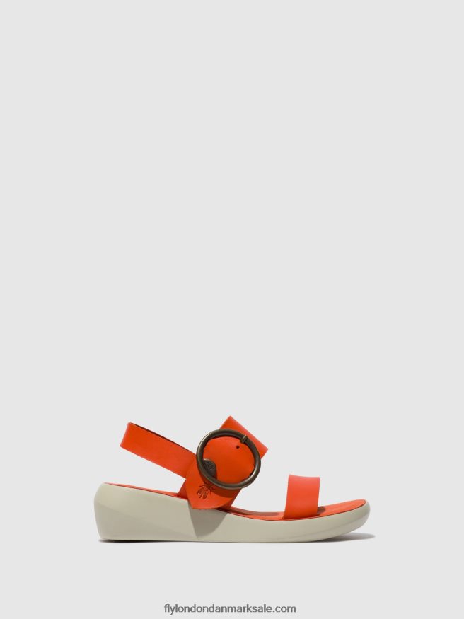 Fly London Kvinder sling-back sandaler bani739 X84ZLZ587 koral