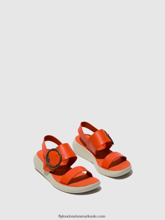 Fly London Kvinder sling-back sandaler bani739 X84ZLZ587 koral