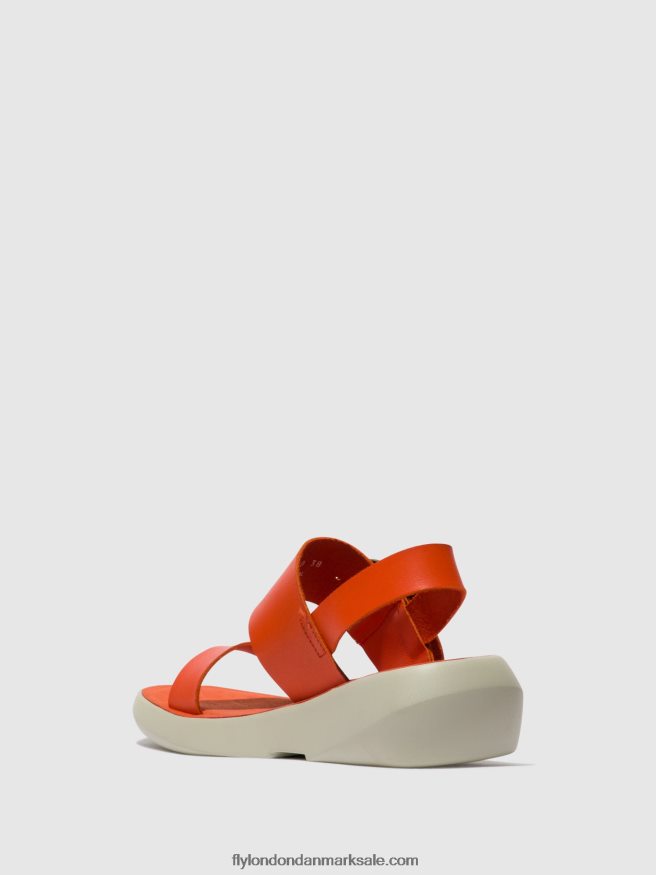 Fly London Kvinder sling-back sandaler bani739 X84ZLZ587 koral
