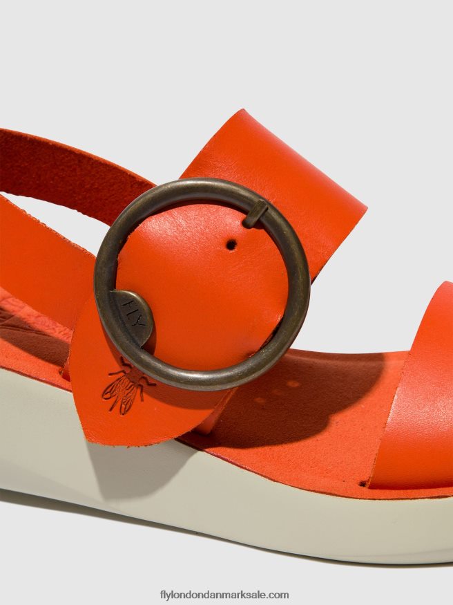 Fly London Kvinder sling-back sandaler bani739 X84ZLZ587 koral