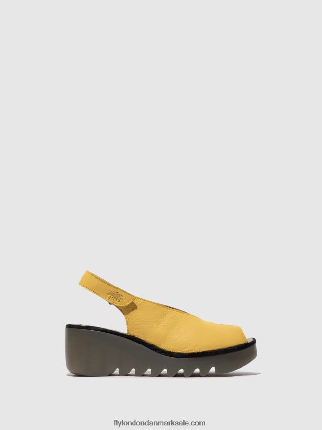 Fly London Kvinder sling-back sandaler baye386 X84ZLZ466 gul