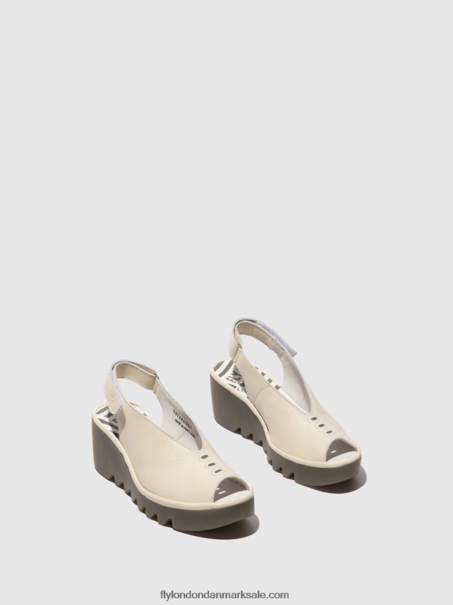 Fly London Kvinder sling-back sandaler baye386 X84ZLZ572 offwhite