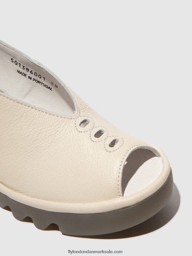 Fly London Kvinder sling-back sandaler baye386 X84ZLZ572 offwhite