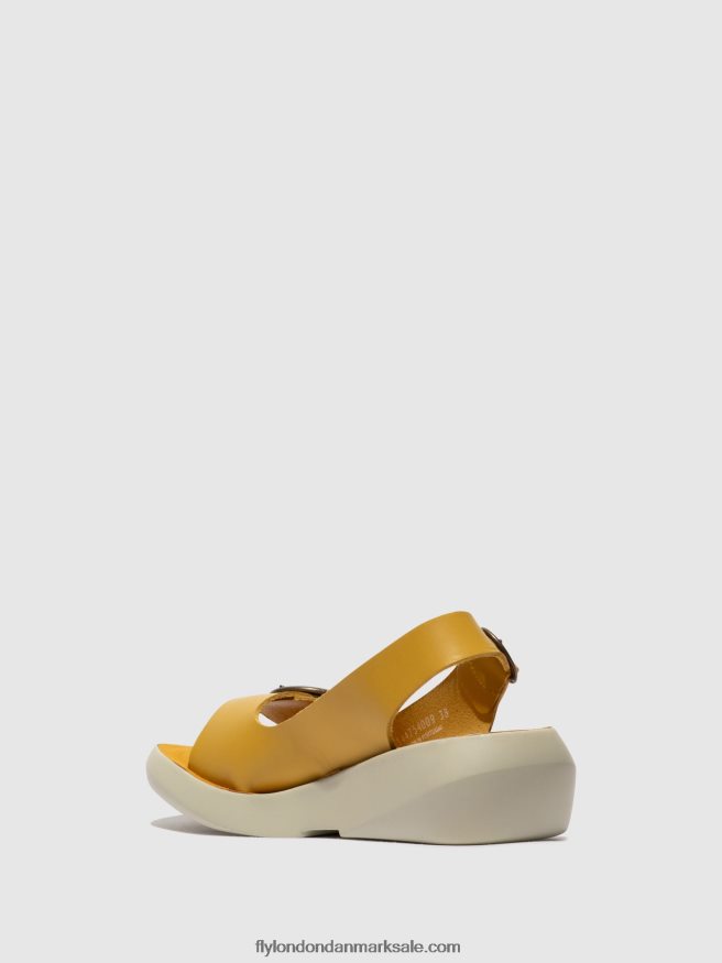 Fly London Kvinder sling-back sandaler berk754 X84ZLZ465 sennep