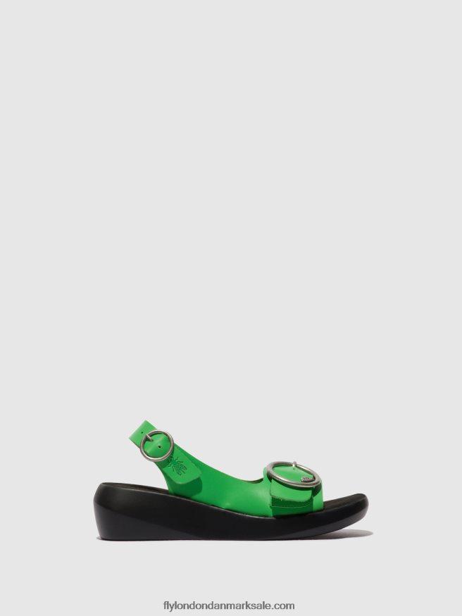 Fly London Kvinder sling-back sandaler berk754 X84ZLZ467 avocado