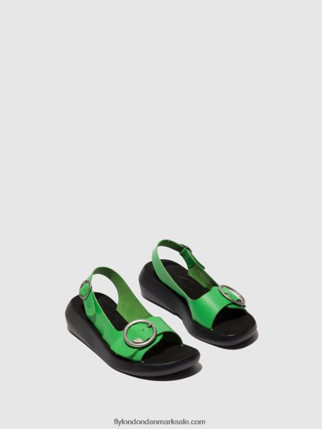Fly London Kvinder sling-back sandaler berk754 X84ZLZ467 avocado
