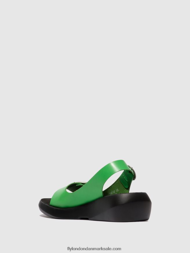 Fly London Kvinder sling-back sandaler berk754 X84ZLZ467 avocado