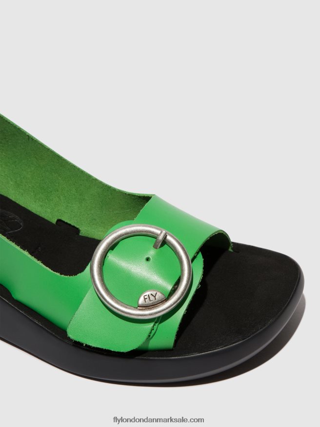 Fly London Kvinder sling-back sandaler berk754 X84ZLZ467 avocado