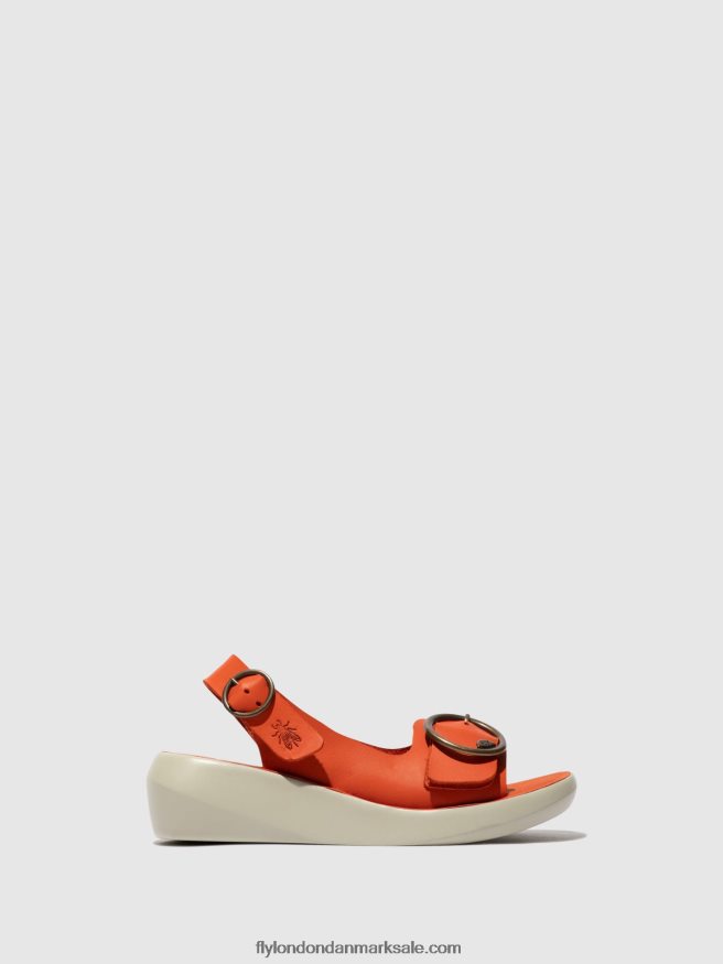 Fly London Kvinder sling-back sandaler berk754 X84ZLZ585 koral