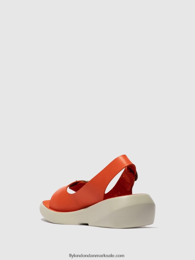 Fly London Kvinder sling-back sandaler berk754 X84ZLZ585 koral