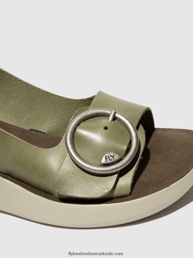 Fly London Kvinder sling-back sandaler berk754 X84ZLZ586 smog
