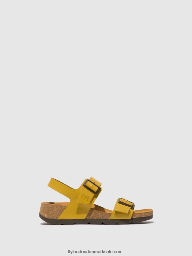 Fly London Kvinder sling-back sandaler ceke722 X84ZLZ461 sennep