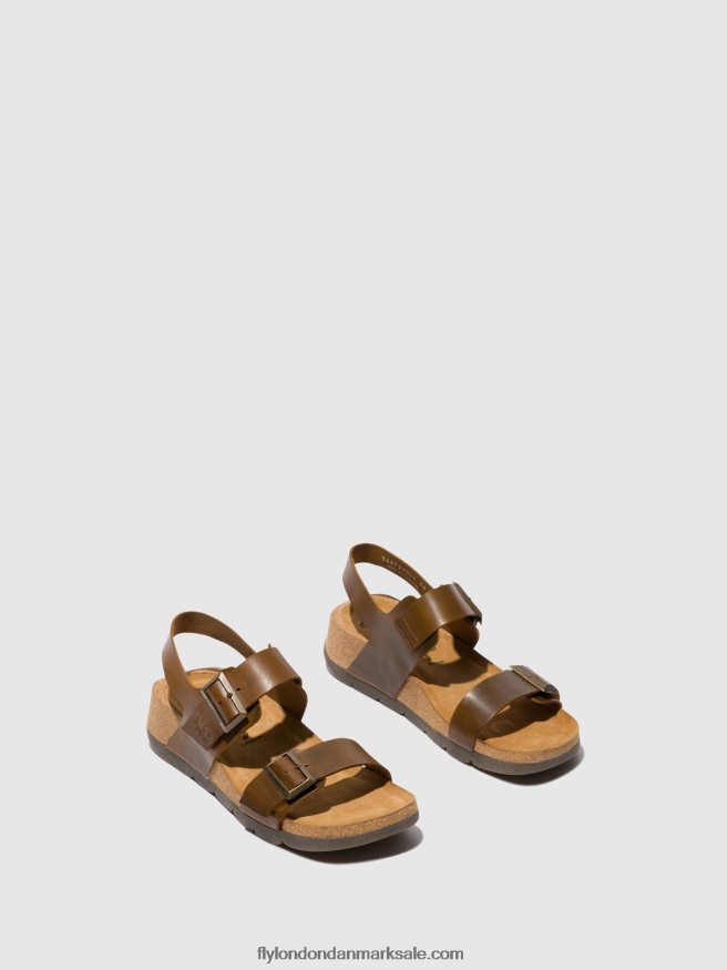 Fly London Kvinder sling-back sandaler ceke722 X84ZLZ583 kamel