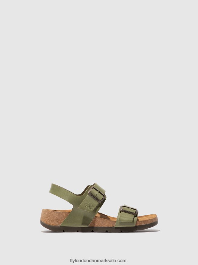 Fly London Kvinder sling-back sandaler ceke722 X84ZLZ584 smog