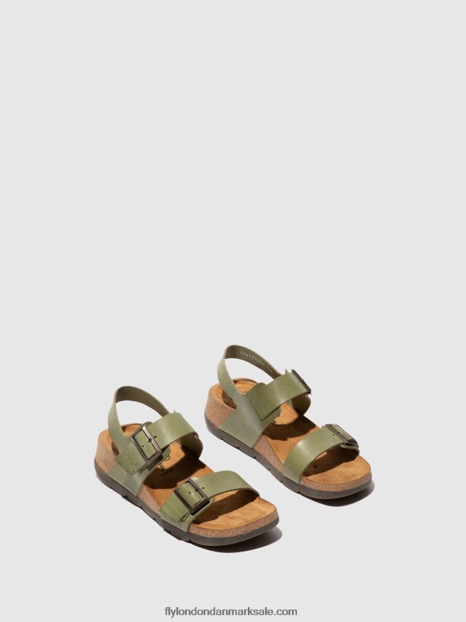 Fly London Kvinder sling-back sandaler ceke722 X84ZLZ584 smog
