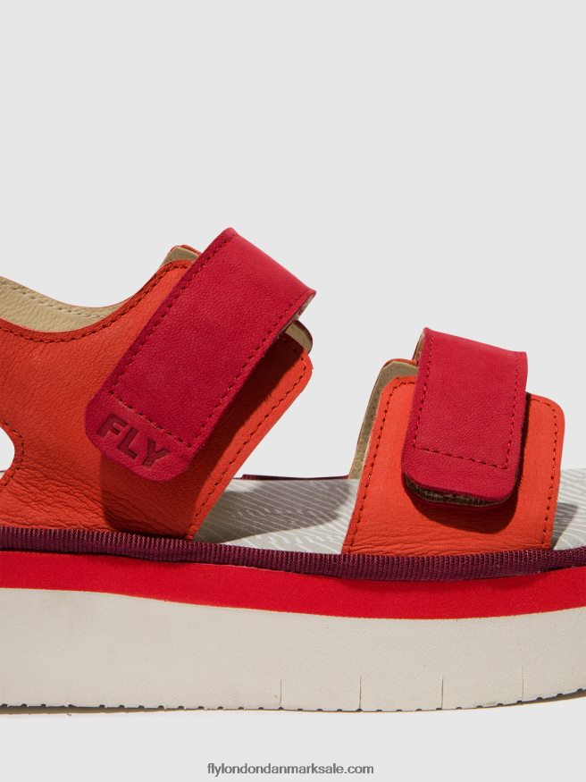 Fly London Kvinder sling-back sandaler cori377 X84ZLZ577 djævlerød/læbestiftrød