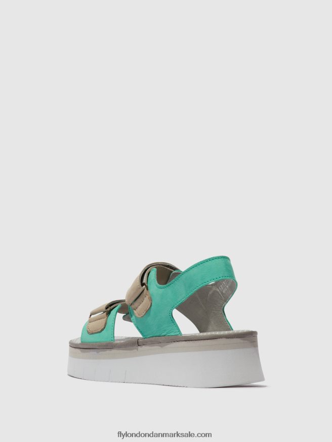 Fly London Kvinder sling-back sandaler cori377 X84ZLZ578 mynt/sky