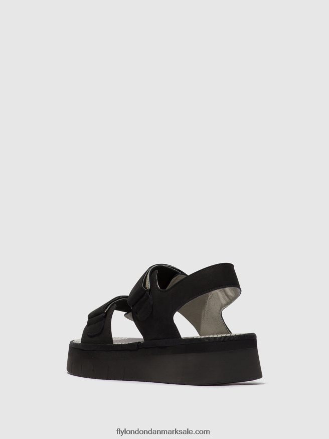 Fly London Kvinder sling-back sandaler cori377 X84ZLZ579 sort
