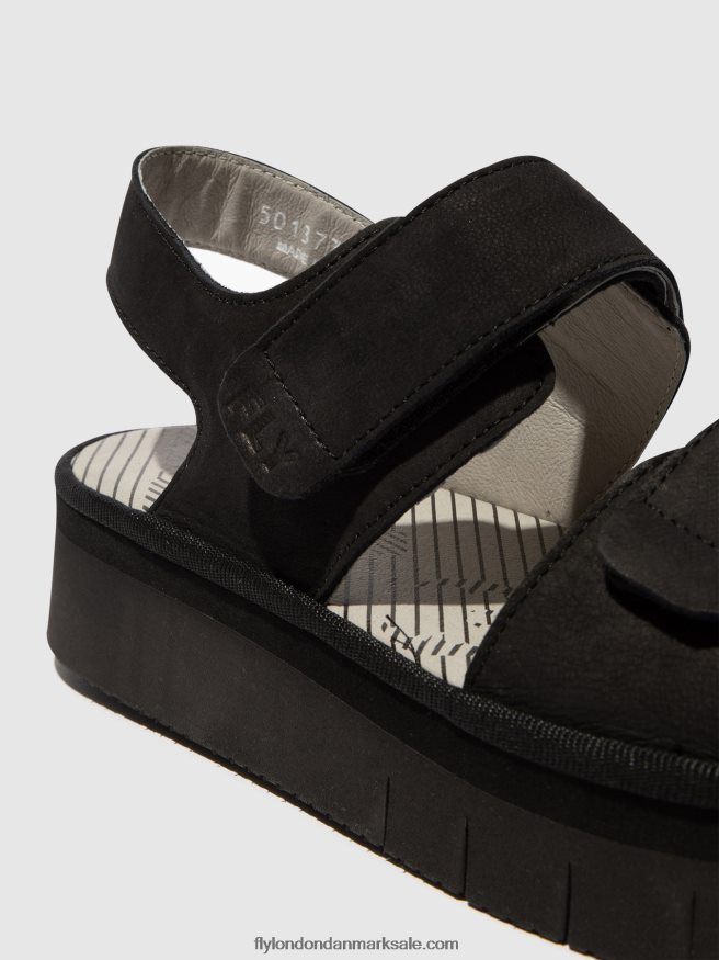 Fly London Kvinder sling-back sandaler cori377 X84ZLZ579 sort