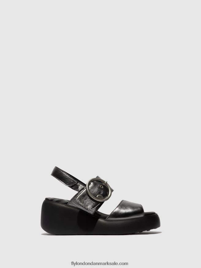 Fly London Kvinder sling-back sandaler digo939 X84ZLZ455 grafit