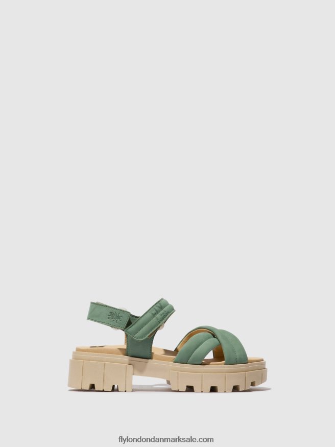 Fly London Kvinder sling-back sandaler jada854 X84ZLZ546 jade grøn