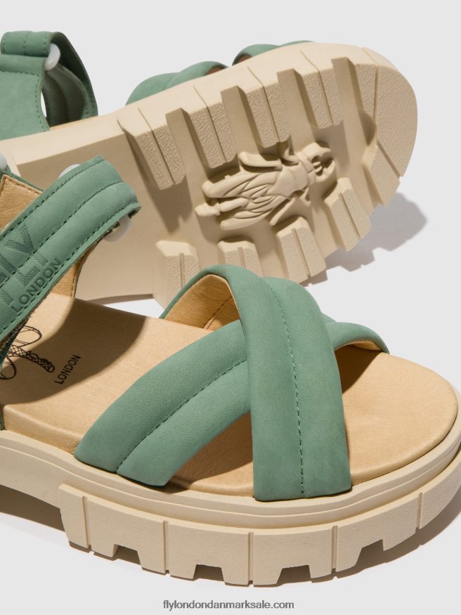 Fly London Kvinder sling-back sandaler jada854 X84ZLZ546 jade grøn