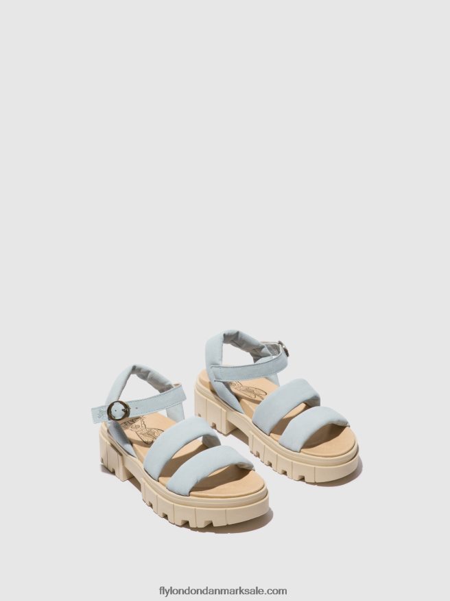 Fly London Kvinder sling-back sandaler jela864 X84ZLZ544 Himmelblå