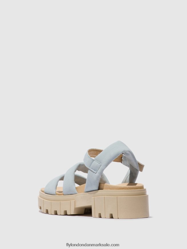 Fly London Kvinder sling-back sandaler jela864 X84ZLZ544 Himmelblå