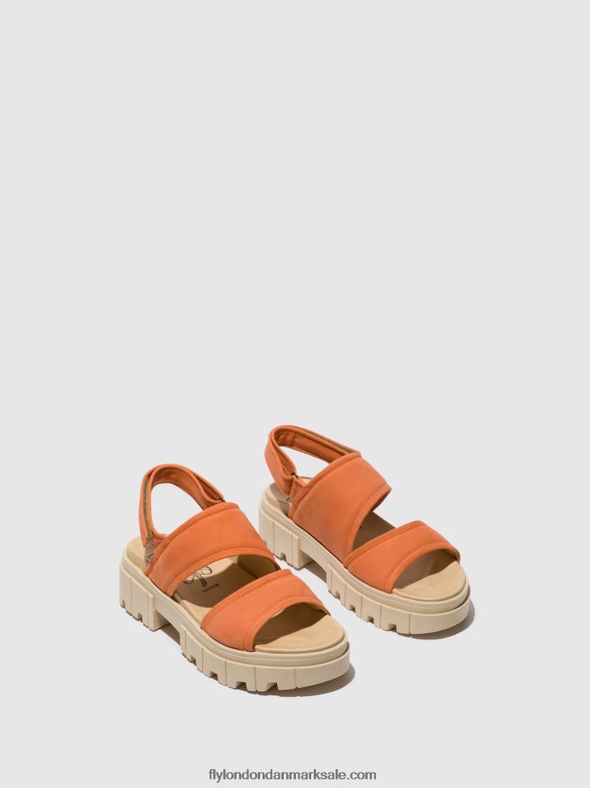 Fly London Kvinder sling-back sandaler jira865 X84ZLZ543 fersken