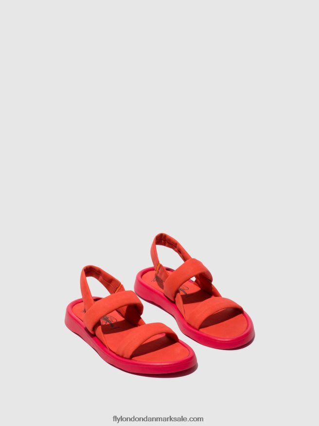 Fly London Kvinder sling-back sandaler tera873 X84ZLZ540 djævlerød